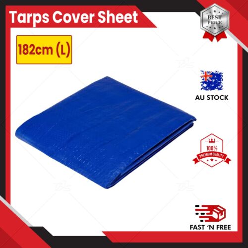 Blue Tarp Waterprood Camping Poly Tarps Cover Sheet Truck UV PE - Picture 1 of 6
