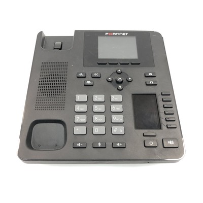 LOT OF 2 Fortinet Fortifone FON-375 Dual Display IP Phone Base Only (Read Desc)
