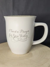 New Abbey Coffee Cup Gift Set w/ Visor Clip Mug I Said A Prayer For You Today 