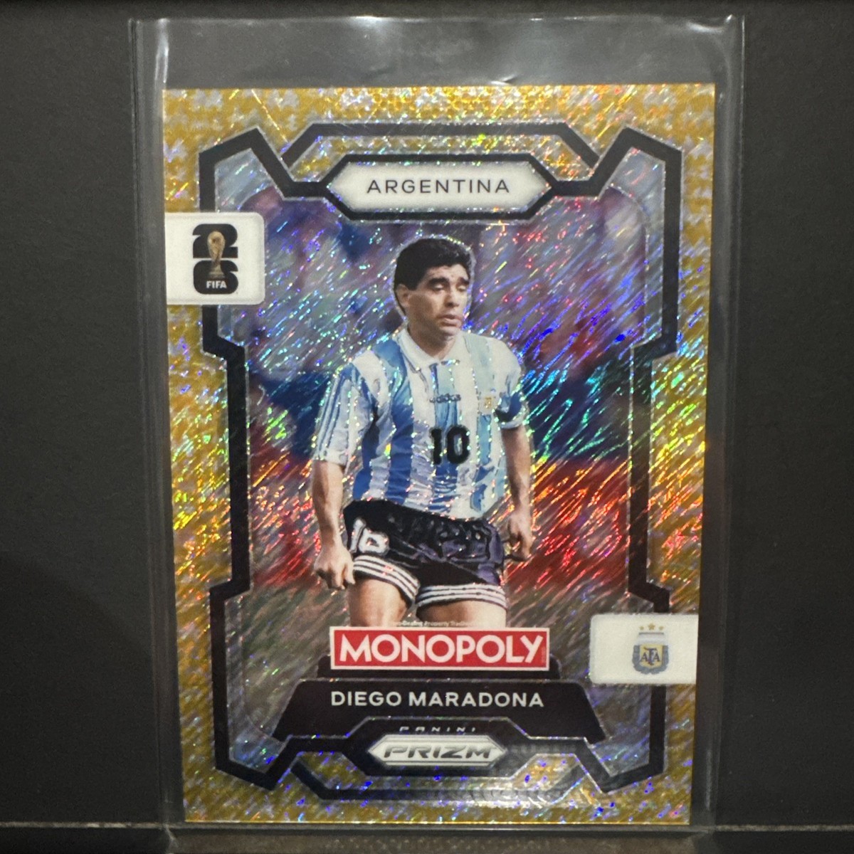 2026 Panini Prizm Monopoly FIFA World Cup Diego Maradona #3 Gold