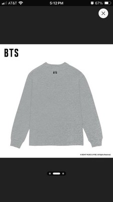 BTS Arirang Long Sleeve T-Shirt Gray XL Target Exclusive NWT | eBay