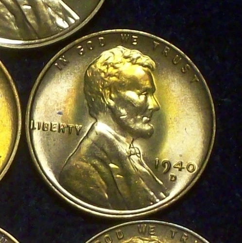 1940-D CHOICE BU - SOLID WHEAT CENT - NICE TONING - GOOD DETAILS - SEE PICS!!