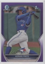 2023 Bowman Chrome Prospects Purple Refractor 201/250 Adrian Pinto #BCP-250 vv7
