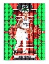2022-23 Panini Mosaic Basketball #91 Kyle Kuzma Green Mosaic Prizm Wizards