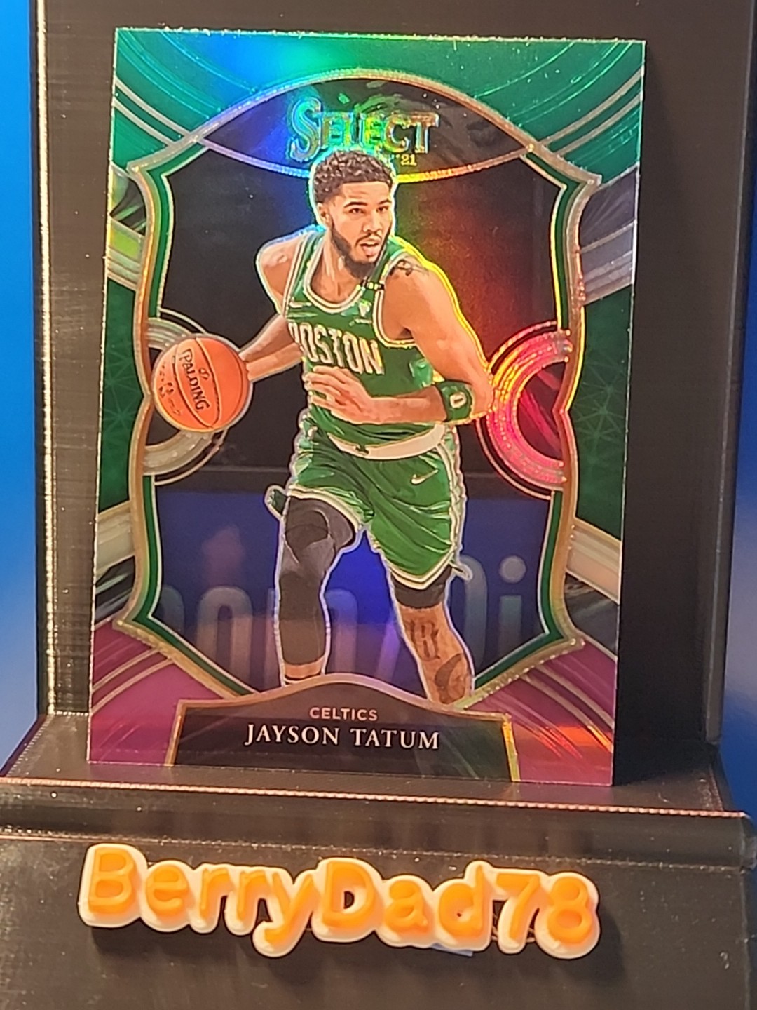2020-21 Panini Select - Concourse Jayson Tatum #41 Green White Purple Prizm