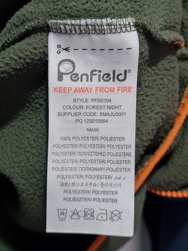 Penfield Polar Colourblock Fleece Jacket Men's Size Large - Picture 6 of 6