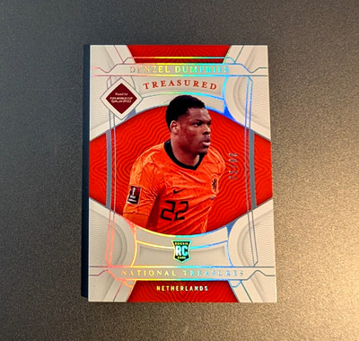 Denzel Dumfries RC Rookie - 2022 Panini National Treasures World Cup - /99