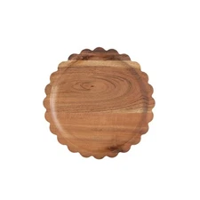 Boston International Wood Tray, Scalloped - Small (SEN25251)