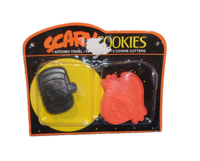Vintage Scary Cookies Halloween 2 Cookie Cutter Set Sealed! Clean