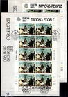 / JERSEY 1980 - 2 FDC - CEPT - MILITARY UNIFORMS, FAMOUS PEOPLE