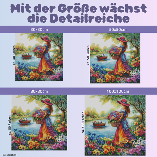 DIY Diamond Painting Vollbild Göttin Gott Magie Fantasy Krone Edelsteine Mystik - Bild 3 von 9