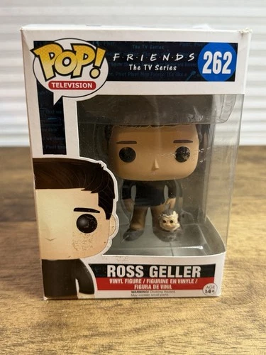 Funko POP! Television #262 Friends Ross Geller w Monkey figure - DAMAGED BOX