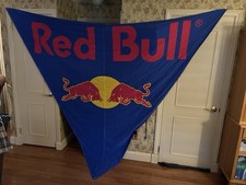 LARGE VINTAGE *RED BULL* ADVERTISING FLAG/BANNER 115” Wide 8ft High