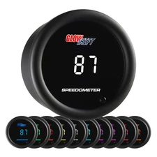 Slightly Used GlowShift 10 Color Digital Speedometer 140 MPH Gauge 
