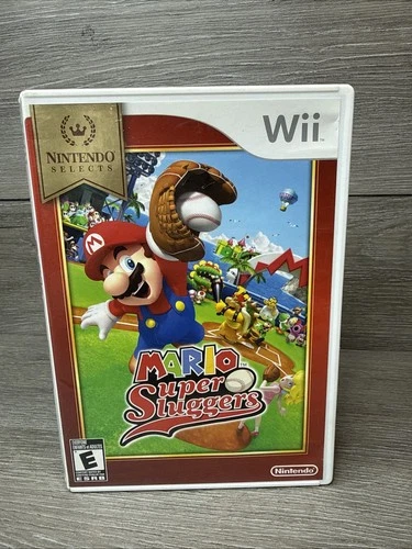 Mario Super Sluggers (Nintendo Wii, 2008) Complete Cib [Tested & Working]