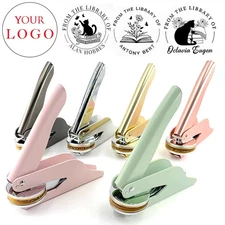 Embosser Stamp Custom Wedding Library Book Seal Envelope Invitation