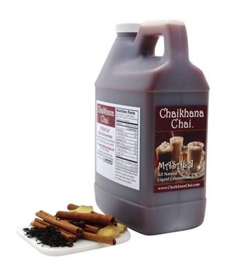 - Spicy Masala Chai Concentrate - Makes (40) Drinks - Slow Brewed with Organi...