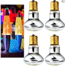 4-Pack 25w Lava Lamp Bulb - Perfect Replacement Bulbs for Lava Lamps, Glitter