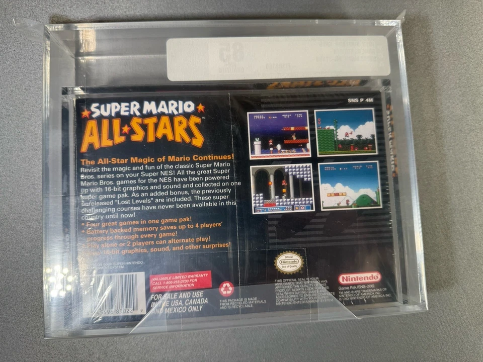 Super Mario All-Stars Super Nintendo SNES New In Box VGA 85 - Image 2 of 3