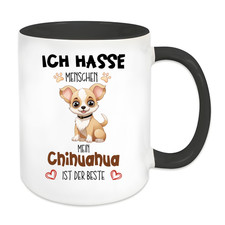 Lustige Hunde Sprüche Tasse Boxer, Ich hasse Menschen A7244