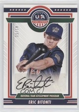 2022 Panini USA Baseball Stars & Stripes Black Ink 43/50 Eric Bitonti Auto 0j81