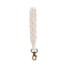 Boho Macrame Keychain Bracelet Handmade Wristlet Keyring Holder Wrist Lanyard...
