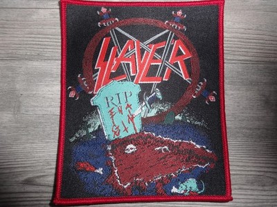 Slayer Woven Patch Sold Out Thrash Metal Jeff Hanneman Testament Midnight Sodom