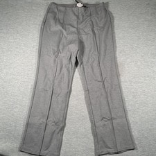Tahari Tummy Control Dress Pants Womens XL Gray Ponte Pull On Stretch Shaping