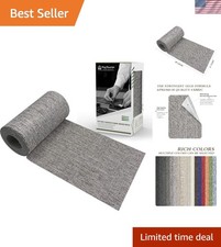 Durable Self-Adhesive Repair Patch - 3"x60" Medium Grey Linen for All Fabrics