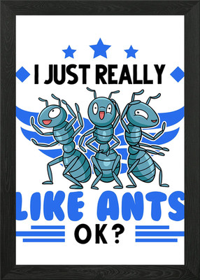 Ants Ant Farm Anthill Fire Framed Wall Art Poster Canvas Print Picture