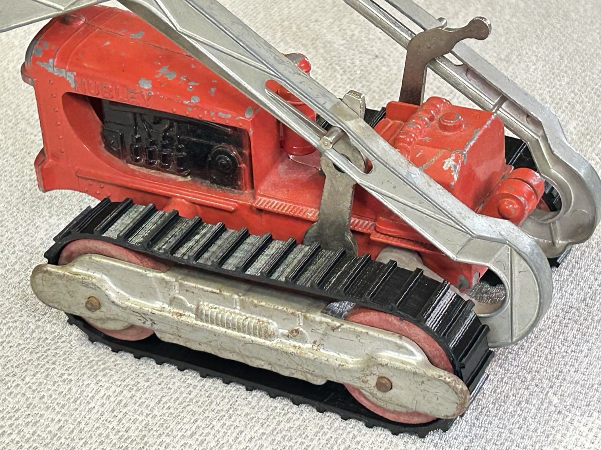 Vintage Hubley 505 Front End Loader Diesel Bulldozer w/ Wooden