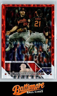 2023 Topps #499 Slam Dunk Win! Orange Foil #/299