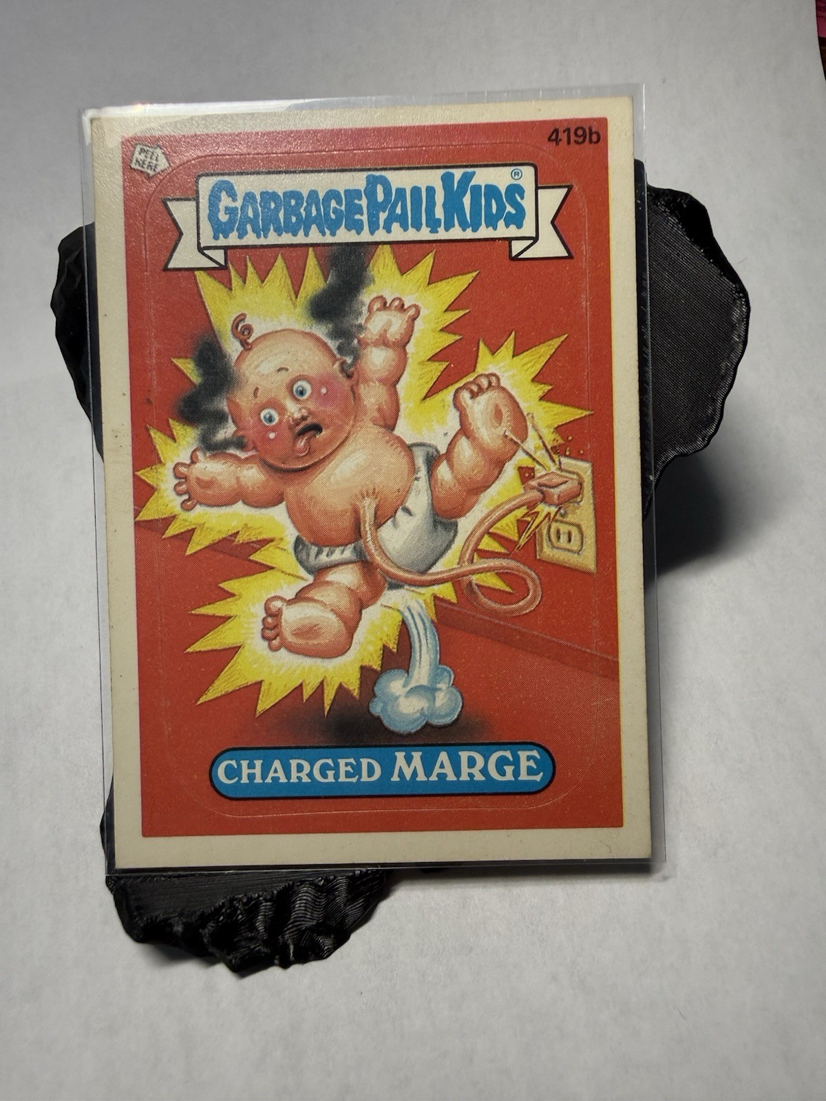 Charged MARGE #419b 1987 Garbage Pail Kids trading card — raw and PSA graded price guide