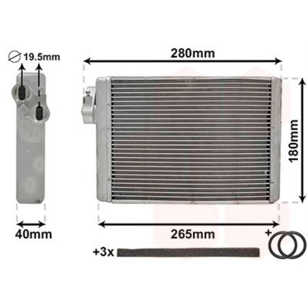 VAN Wezel WäRmetauscher Innenraumheizung FüR Audi A4 Avant Q5 03006408-image