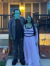 Herman Lily Munster Halloween Costumes