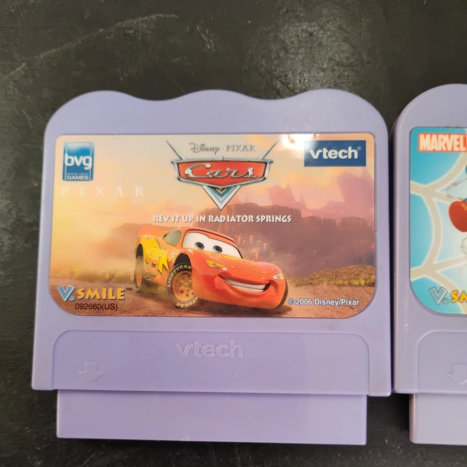 Vtech V Smile Cartridge Games Cars and Spiderman & Friends - Image 2 of 3