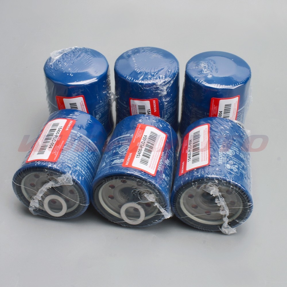 6pcs NEW SEALED Honda Oil Filters WITH Drain Plug Washer 15400-PLC-004