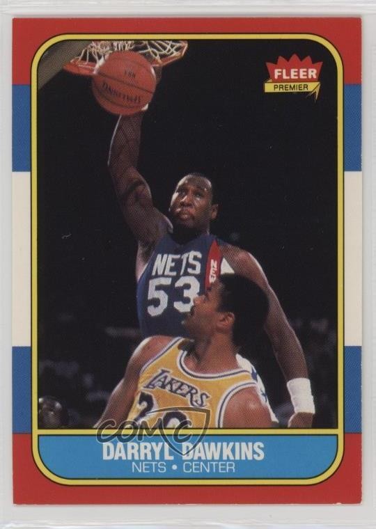 1986-87 Fleer Darryl Dawkins #24 1f8