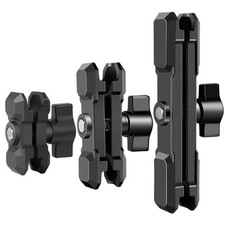 Heavy Duty Aluminum Alloy Action Camera Clamp Support 25mm Ball Head Mechanism