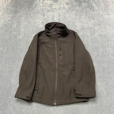 Snozu Performance Softshell Jacket Boys 7 Black Lined Full Zip Pockets Mock Neck