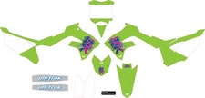 Dcor Complete Graphics Kit Retro Green #20-20-364 for Kawasaki