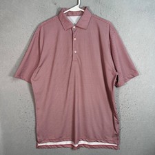 Turtleson Tour Performance Golf Polo Shirt Size Medium Red  Black Checkered