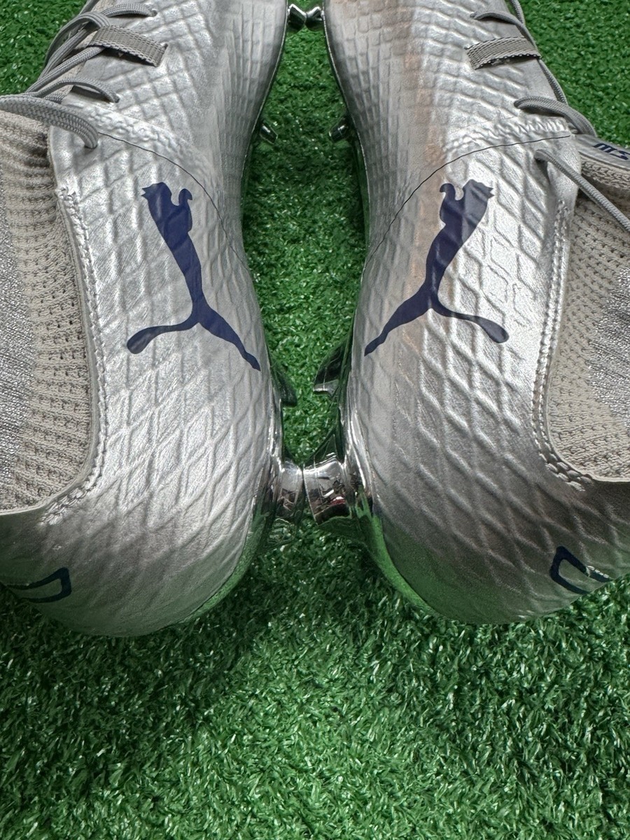 PUMA プーマ　ワン 1 レザー MX SG(ブルー×シルバー) PUMA プーマ プーマワン 1 レザー MX SG(ブルー×シルバー) 104737 02