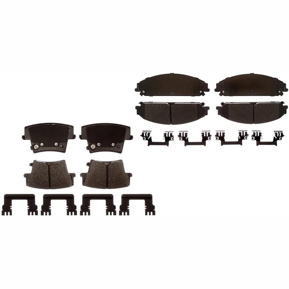 Front Rear Brake Pads of 2X Sets For Dodge Magnum AWD 5.7L 2005 2006 2007 2008 - Image 2 of 4