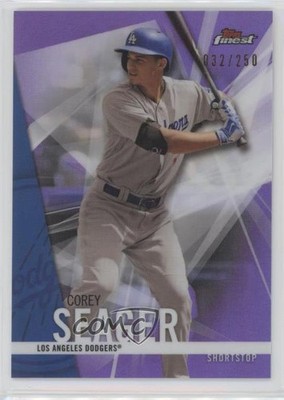 2017 Topps Finest Purple Refractor 32/250 Corey Seager #25 c6t