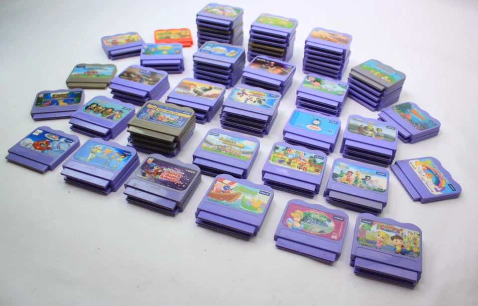 Lot of 90 VTech VSmile Cars Sponge Bob Alphabet Walle E & More - Games Only - Image 3 of 4