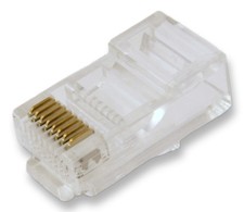 RJ45 Modular Plugs for CAT5/CAT5E Solid Wire Pack of 20
