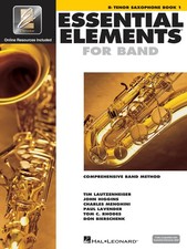 Essential Elements for Band Bb Tenor Saxophone Book 1 Beginner Online Media