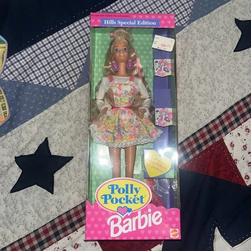 Polly Pocket Barbie 1994 Hills Special Edition 12412 New In Box Complete Vintage