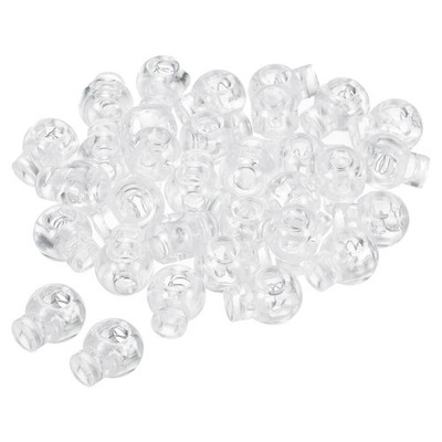 100 Pack Cord Locks - Ball Spring Toggle Stoppers for Drawstring Bags & Shoelace